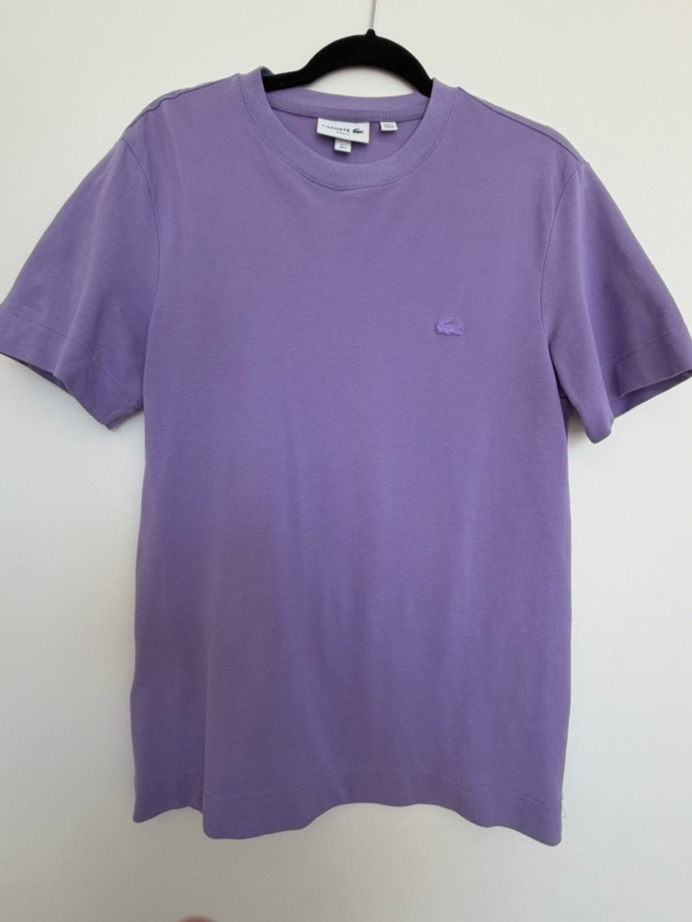 Lacoste Lavender Crew Neck Short Sleeve Tee